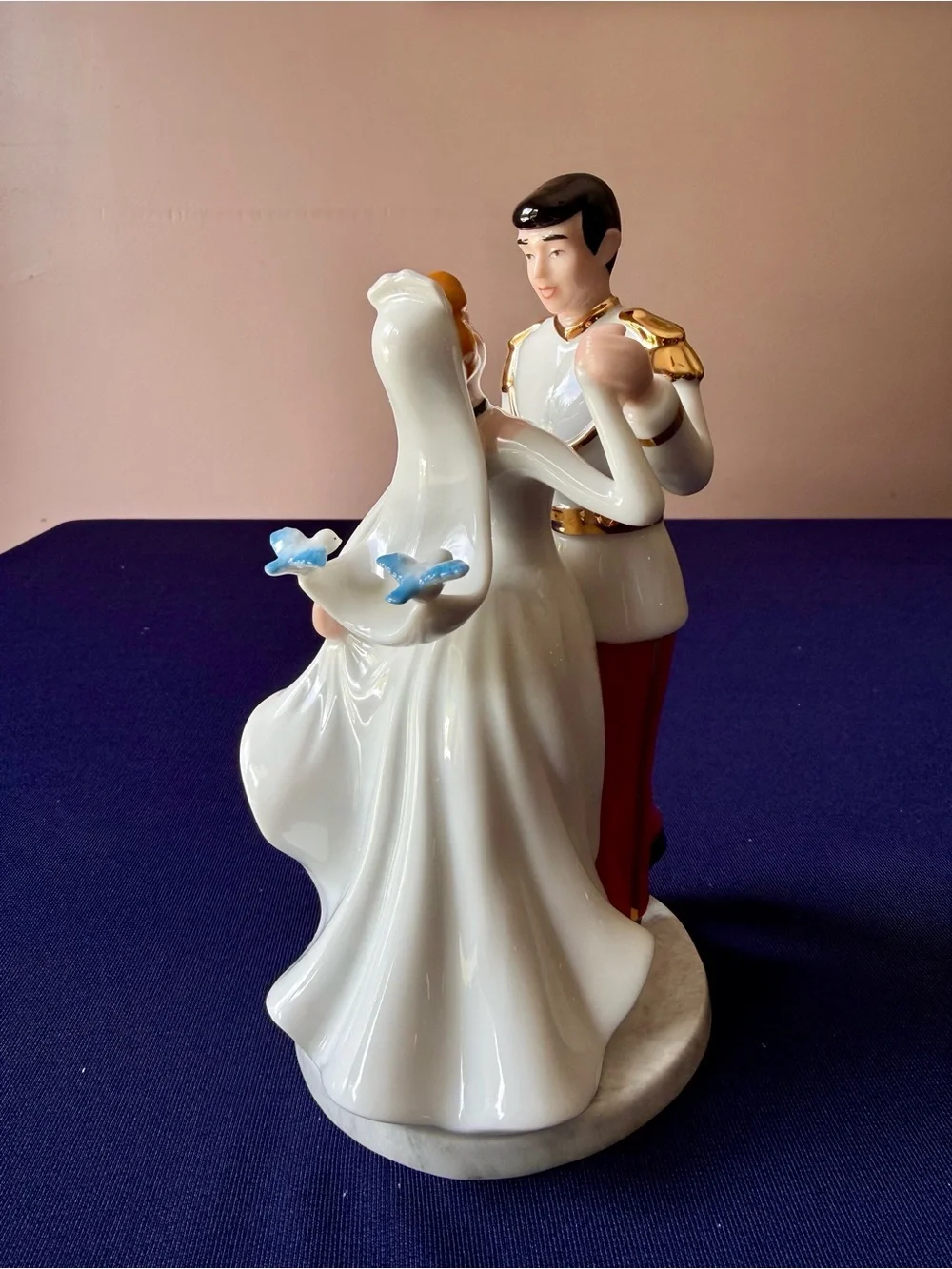 Disney Parks Cinderella and Prince Charming Wedding Cake Topper w/ Box Vintage